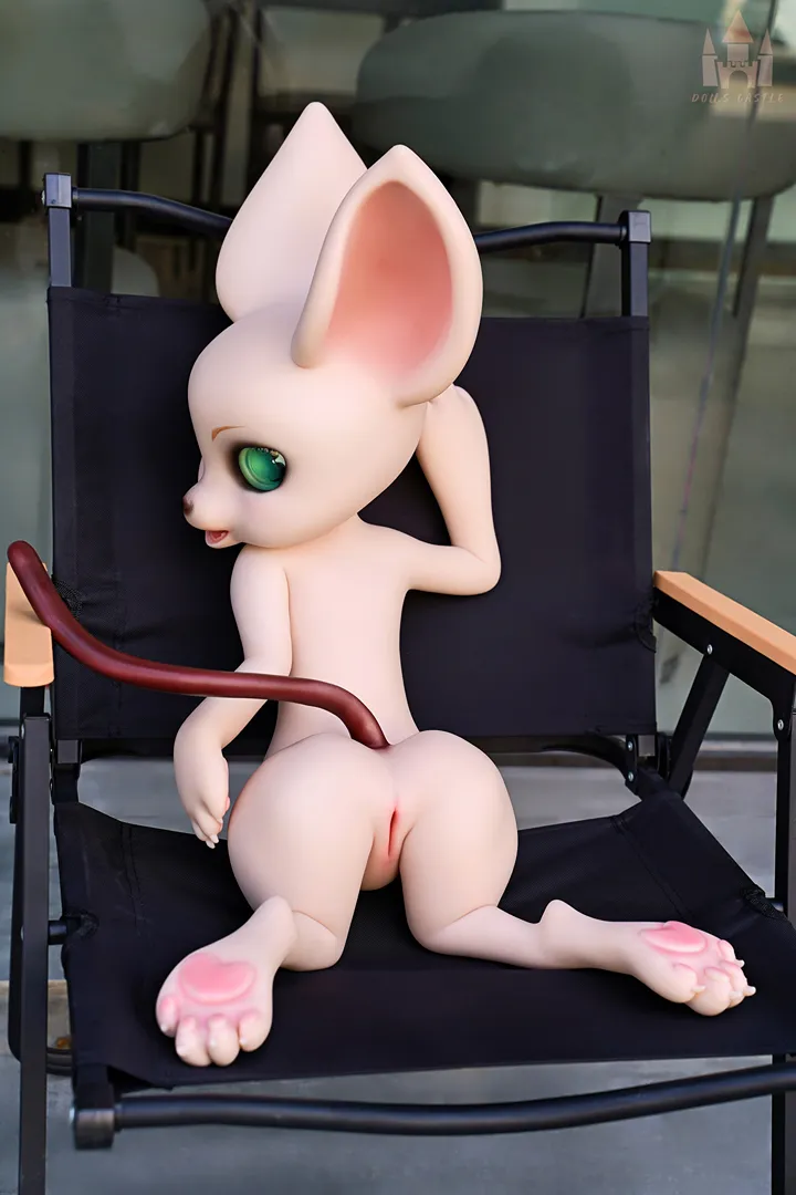80cm (2ft7) Furry All-In-One Silicone Sex Doll - Cheese Mouse